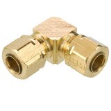 Tube to Tube - 90 Elbow - Brass Compression Fittings, High Pressure